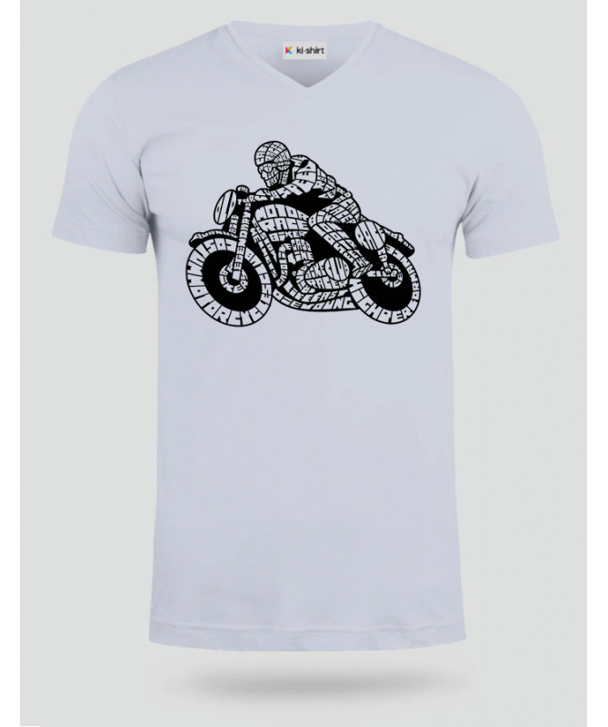 Caferacer T-shirt Scollo V
