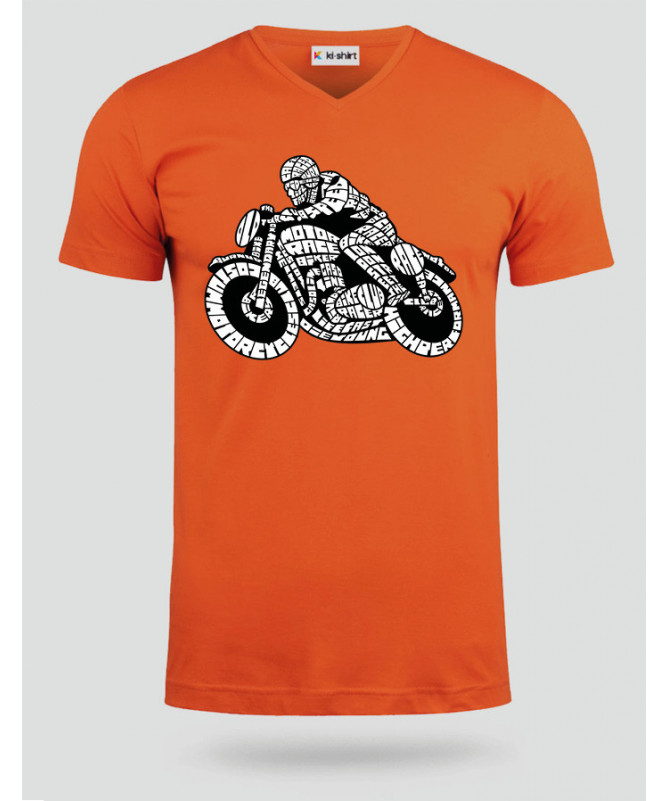 Caferacer T-shirt Scollo V