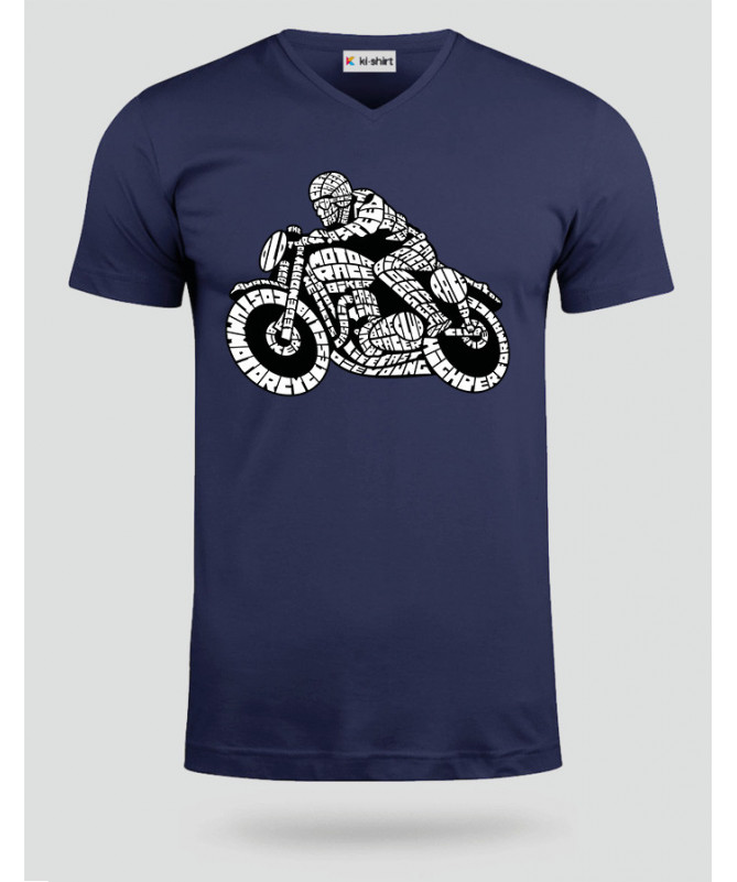 Caferacer T-shirt Scollo V