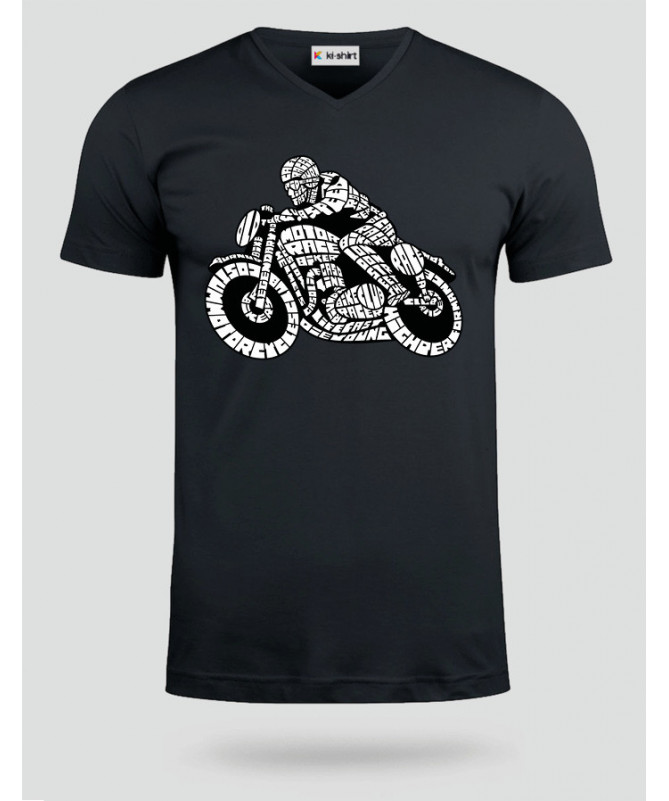 Caferacer T-shirt Scollo V
