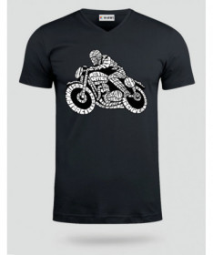 Caferacer T-shirt Scollo V