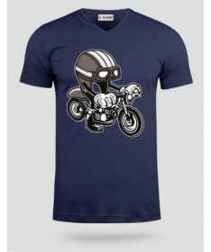 CaferacerHelmet T-shirt Scollo V