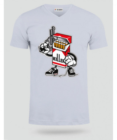 CigaretteKiller T-shirt Scollo V