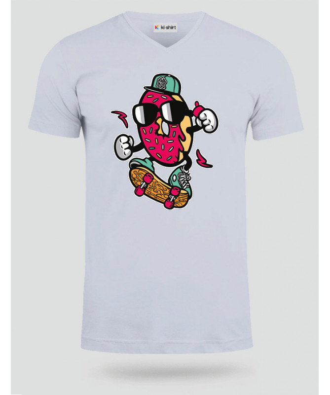 DonutSkater T-shirt Scollo V