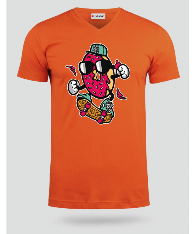 DonutSkater T-shirt Scollo V