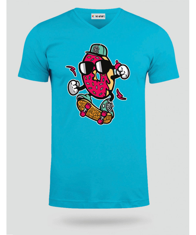 DonutSkater T-shirt Scollo V