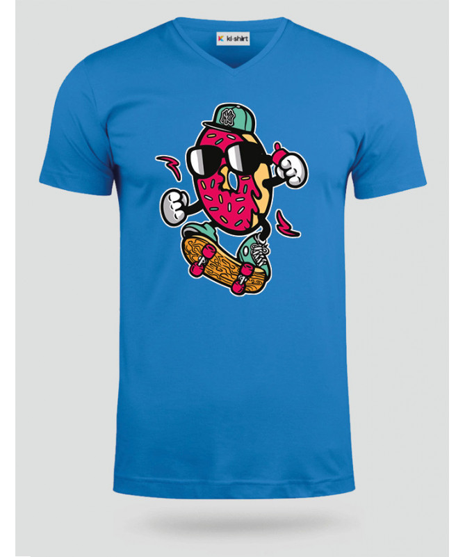 DonutSkater T-shirt Scollo V