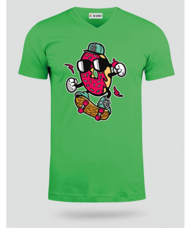 DonutSkater T-shirt Scollo V
