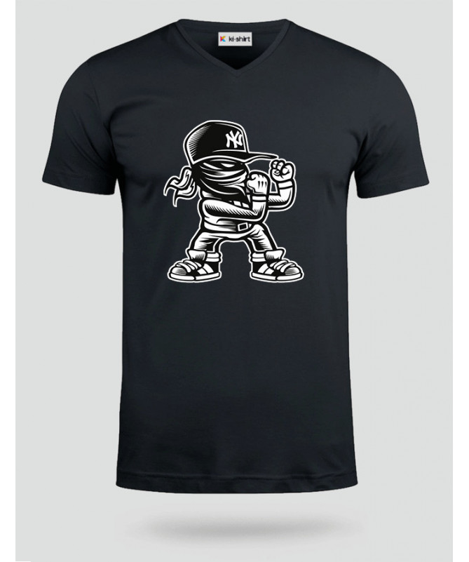 Fighter T-shirt Scollo V