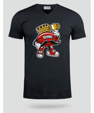 FootballKing T-shirt Scollo V