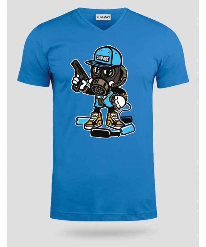 savage T-shirt Scollo V