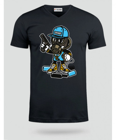 savage T-shirt Scollo V