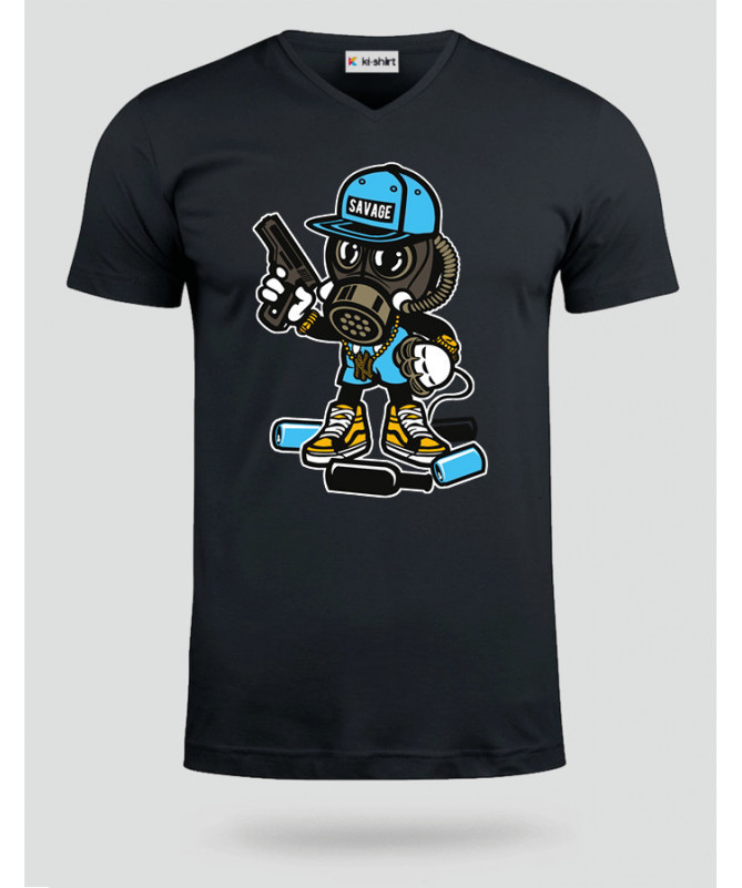 savage T-shirt Scollo V