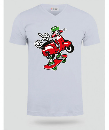 scooterskater T-shirt Scollo V