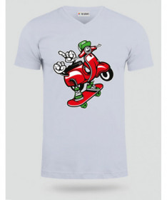 scooterskater T-shirt Scollo V