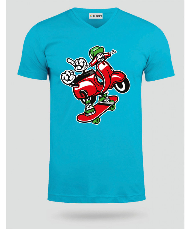 scooterskater T-shirt Scollo V
