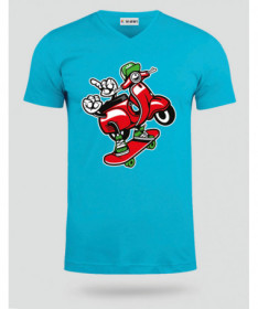 scooterskater T-shirt Scollo V