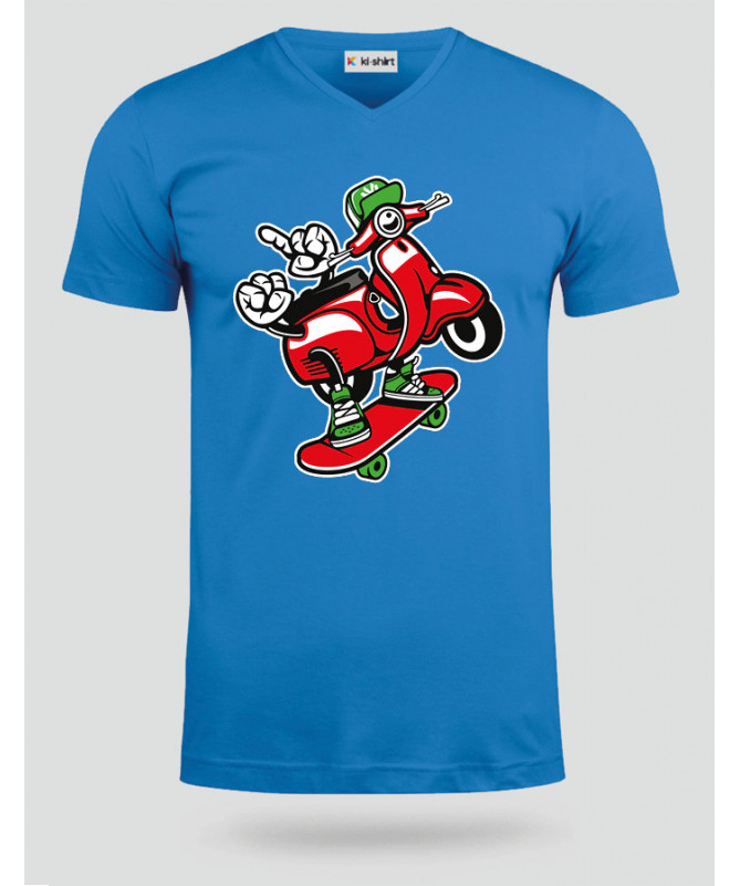 scooterskater T-shirt Scollo V