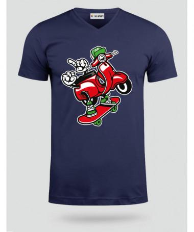 scooterskater T-shirt Scollo V