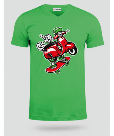 scooterskater T-shirt Scollo V