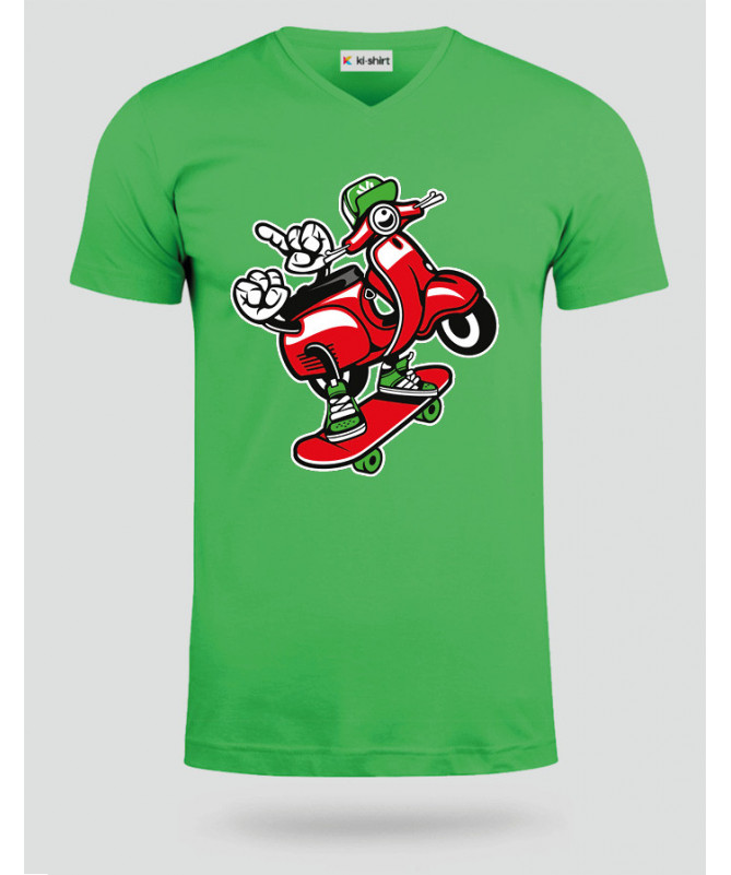 scooterskater T-shirt Scollo V