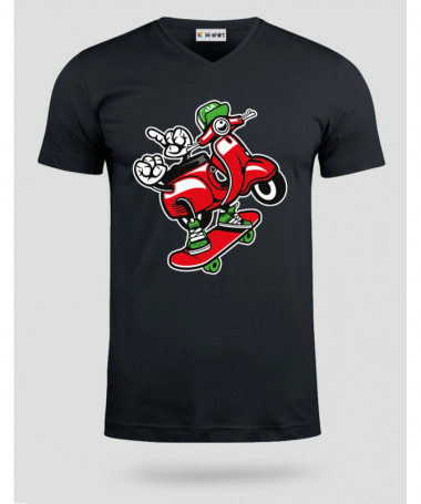 scooterskater T-shirt Scollo V