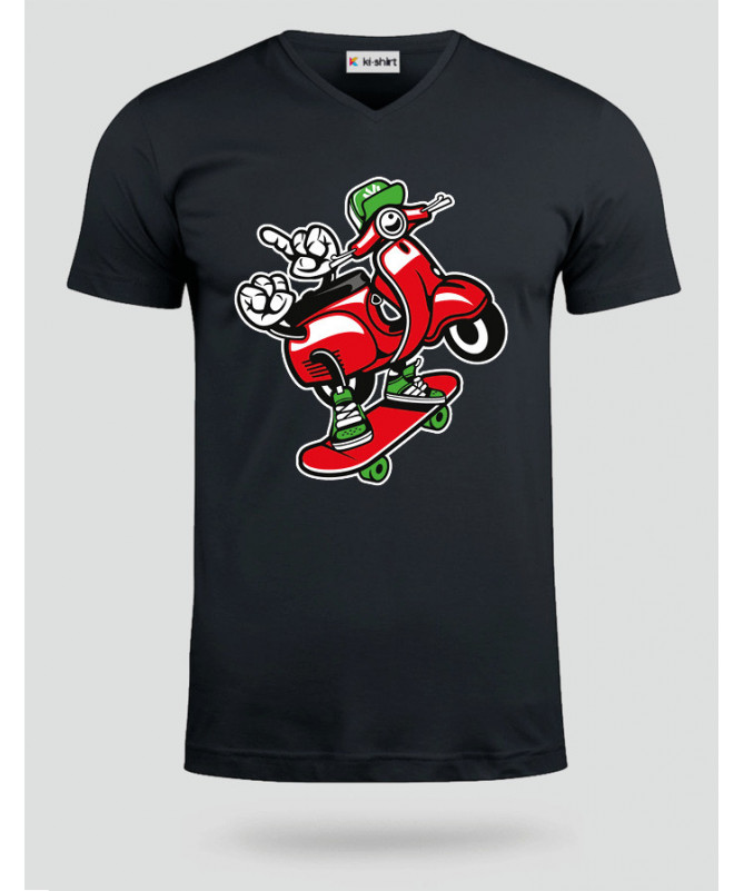 scooterskater T-shirt Scollo V