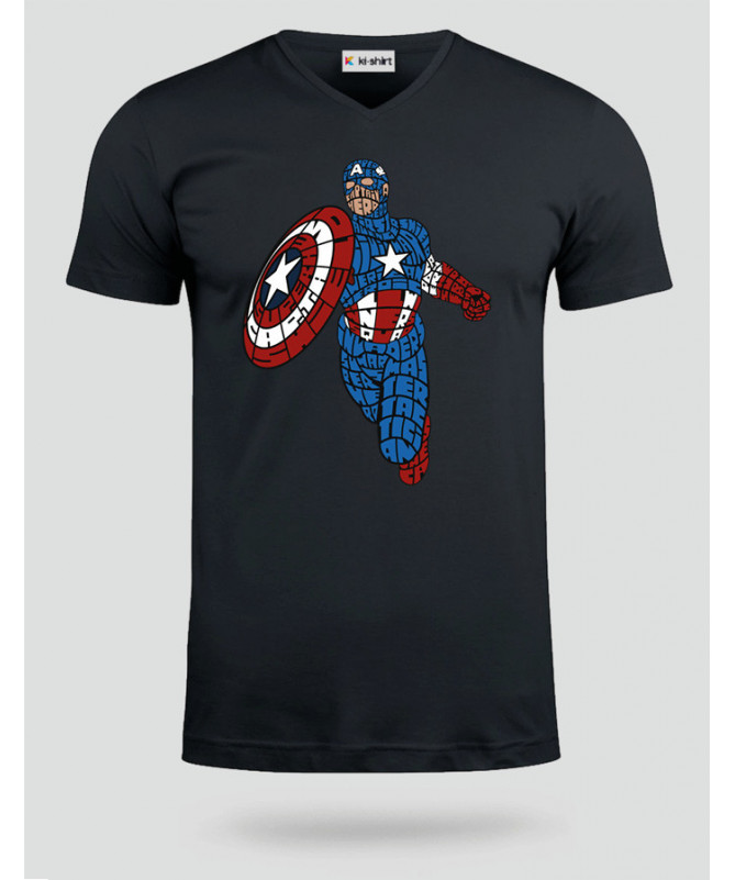 starandstripeshero T-shirt Scollo V