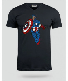 starandstripeshero T-shirt Scollo V