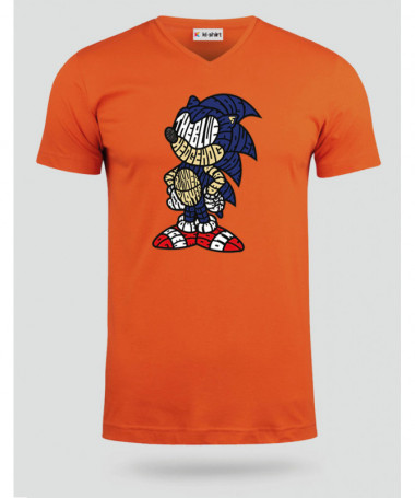 thebluehedgehog T-shirt Scollo V