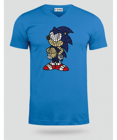 thebluehedgehog T-shirt Scollo V