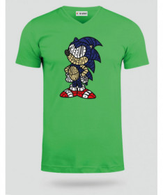 thebluehedgehog T-shirt Scollo V