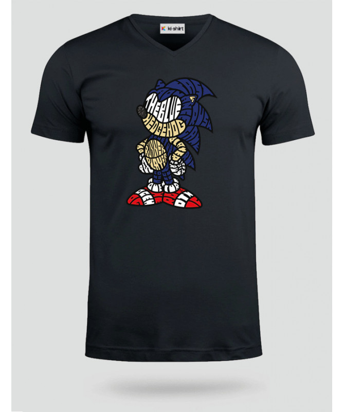 thebluehedgehog T-shirt Scollo V