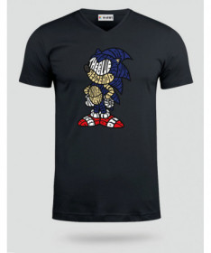 thebluehedgehog T-shirt Scollo V