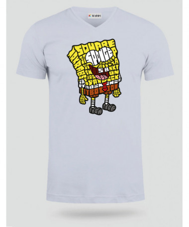 yellowsponge T-shirt Scollo V