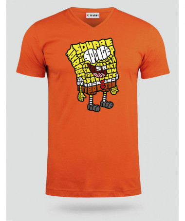 yellowsponge T-shirt Scollo V