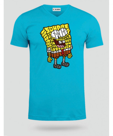 yellowsponge T-shirt Scollo V