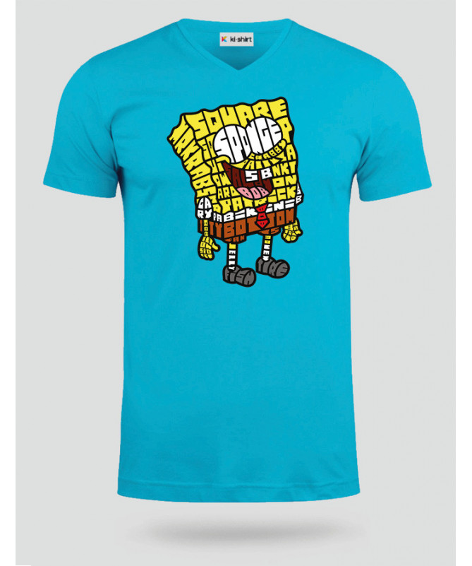 yellowsponge T-shirt Scollo V