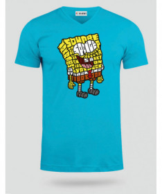 yellowsponge T-shirt Scollo V