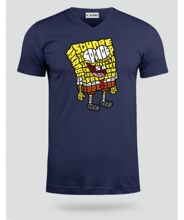 yellowsponge T-shirt Scollo V