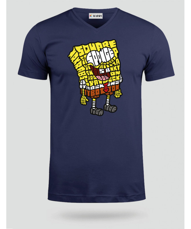 yellowsponge T-shirt Scollo V