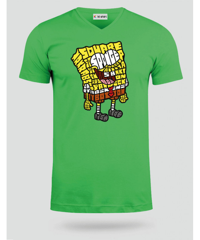 yellowsponge T-shirt Scollo V