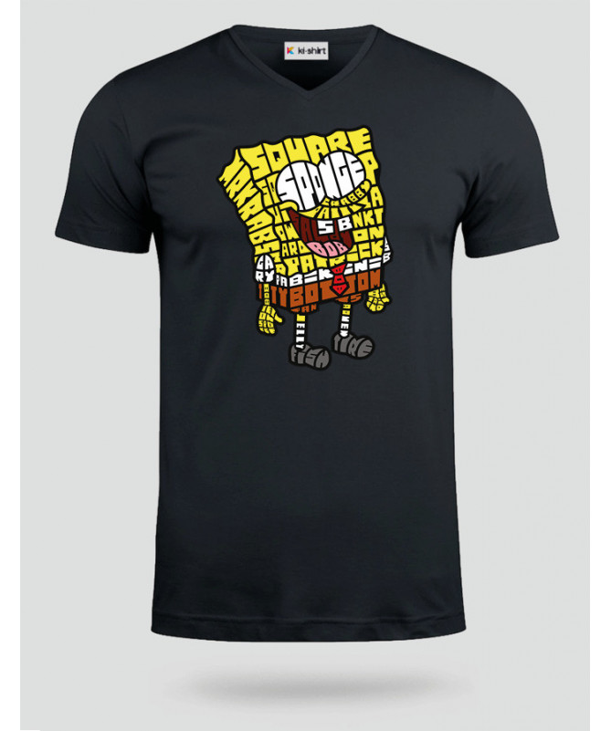 yellowsponge T-shirt Scollo V