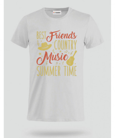 Country music T-shirt Basic Uomo