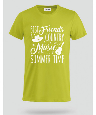 Country music T-shirt Basic Uomo