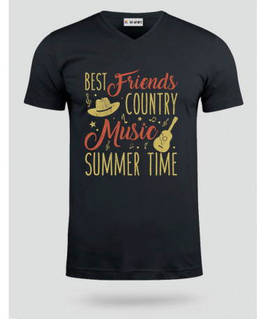 Country music T-shirt Scollo V