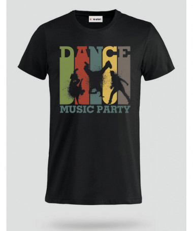 Dance music T-shirt Basic Uomo