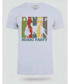 Dance music T-shirt Scollo V