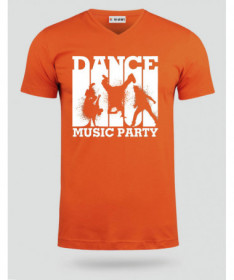 Dance music T-shirt Scollo V