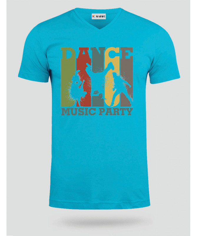 Dance music T-shirt Scollo V
